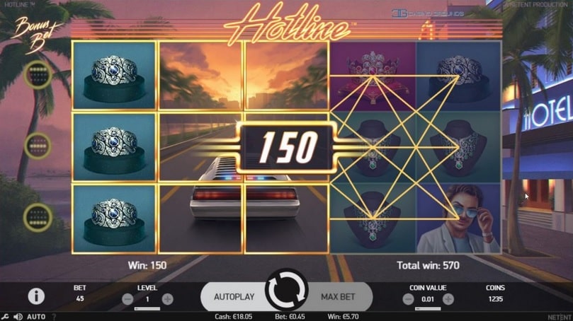 новый слот hotline от производителя netent hotline netent